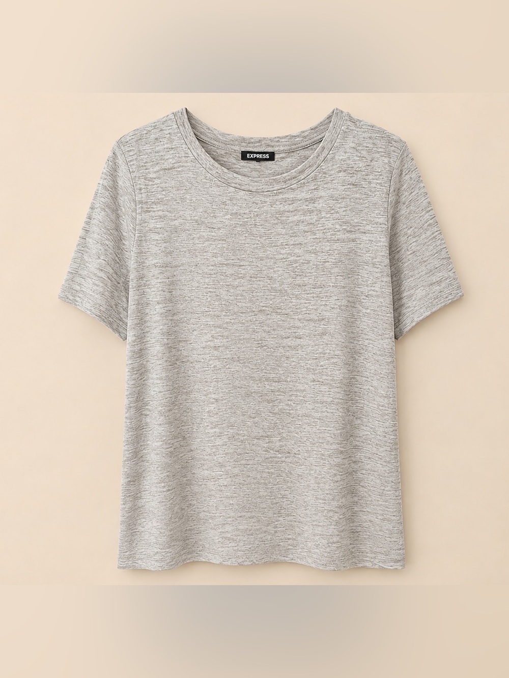 Express Light Heather Gray Short Sleeve Tee
